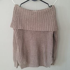 Off the shoulder sweater